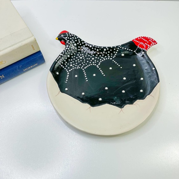 Nesting Hen on Eggs by One Hundred 80 Decorative Plate  or wall hanging - Picture 1 of 4